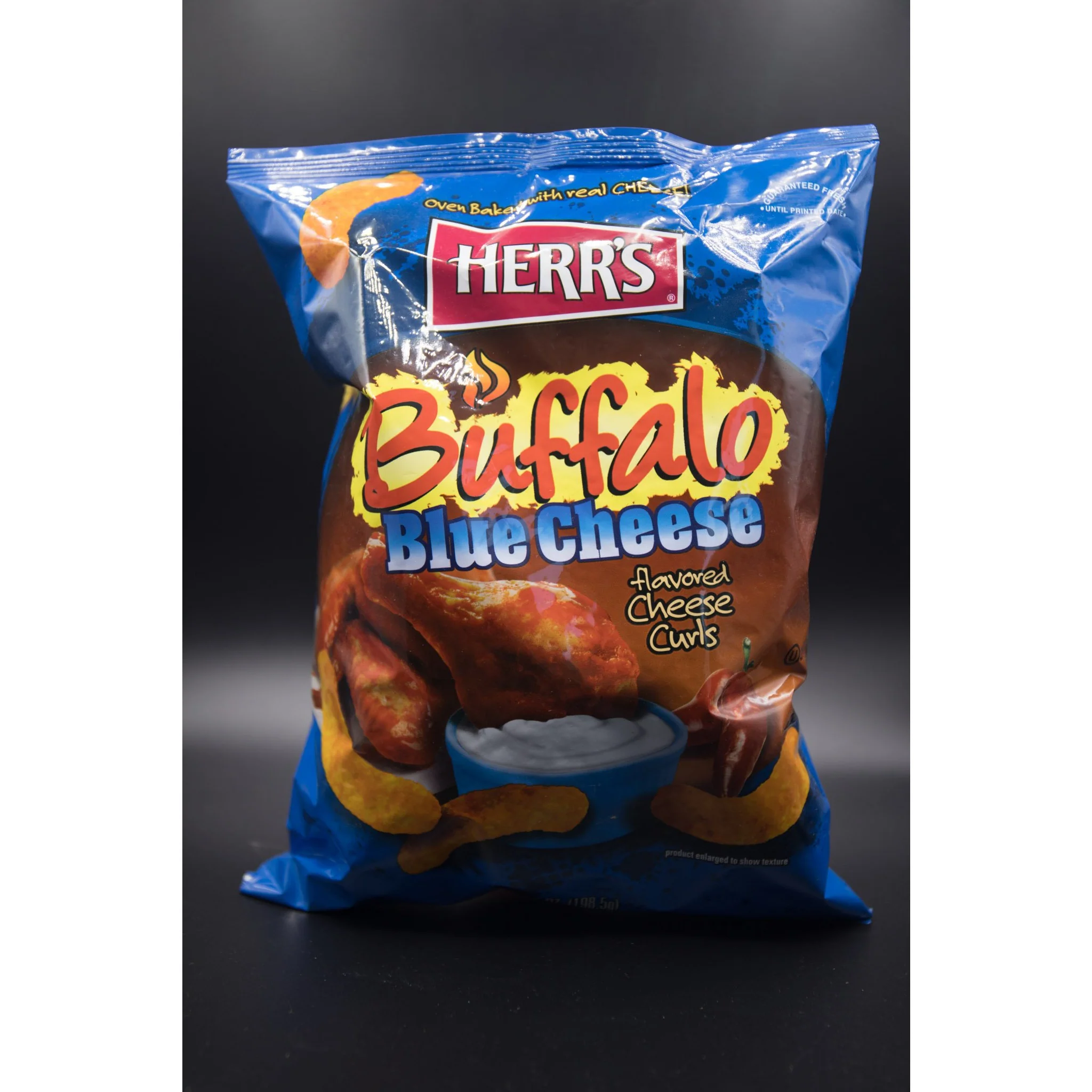 Herr's - Buffalo Blue Cheese Flavoured Cheese Curls, 170g (USA) - Image 2