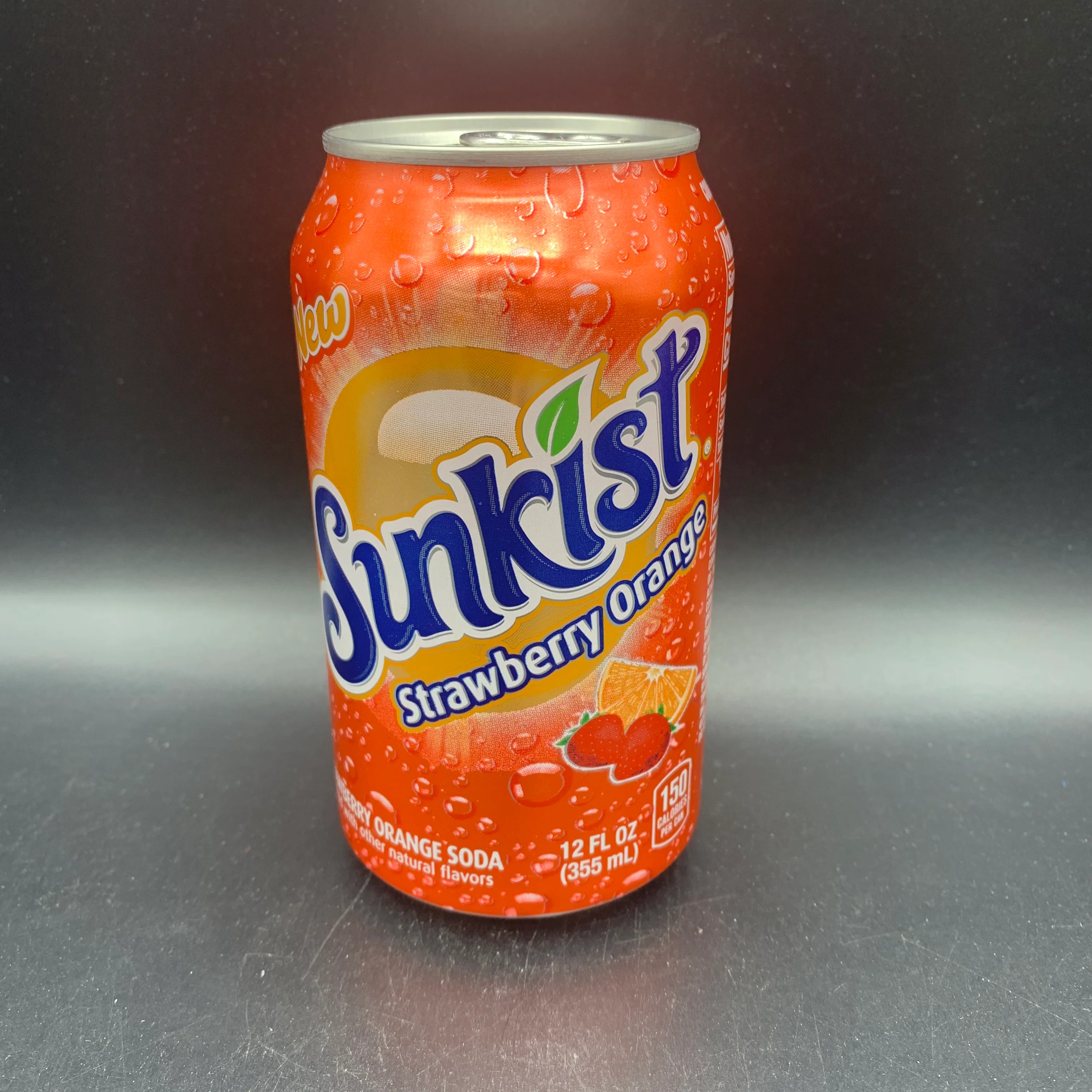Sunkist - Strawberry Orange Flavour, 355ml (USA) - Image 2