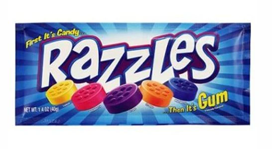 US Razzles Original BubbleGum 40g